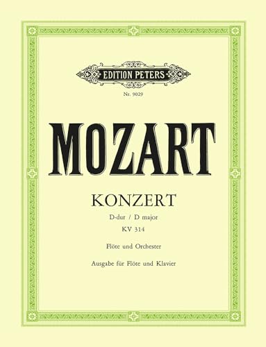 Flötenkonzert D-Dur KV 314, Klavierauszug: Flöte und Klavier. Urtext (List) (Edition Peters)