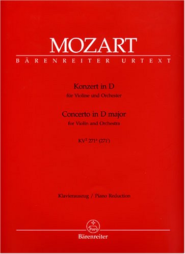 Konzert in D für Violine und Orchester KV 271. Klavierauszug: Violine und Klavier