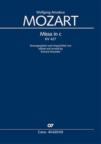 Missa in c (Klavierauszug): KV 427, 1783