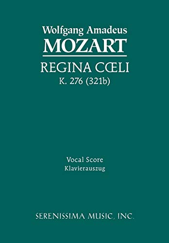 Regina Coeli, K. 276 (321b): Vocal score von Serenissima Music