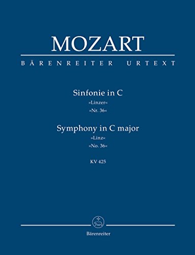 Sinfonie Nr. 36 C-Dur KV 425 ""Linzer"". Studienpartitur, Urtextausgabe