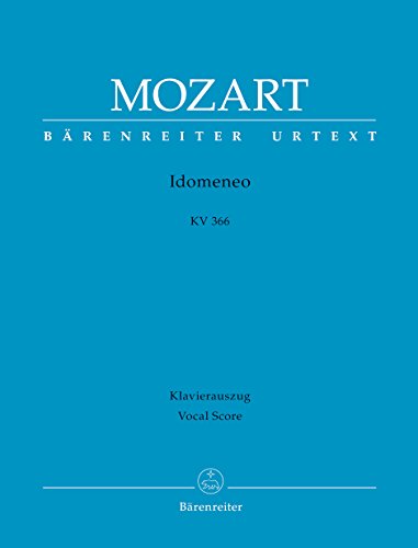Idomeneo KV 366 - Dramma Per Musica. Klavierauszug