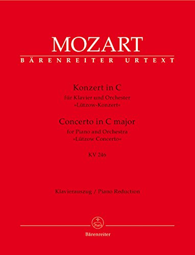 Konzert für Klavier und Orchester Nr. 8 C-Dur KV 246 (Lützow-Konzert). Klavierauszug, Urtextausgabe