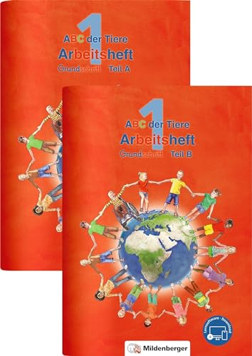 ABC der Tiere 1 – Arbeitsheft Grundschrift, Teil A und B: Teil A (80 S.) und B (88 S.) von Mildenberger Verlag GmbH