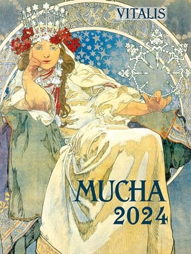 Alfons Mucha 2024: Minikalender von Vitalis