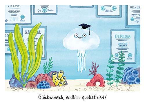 Warum heißt der Löwe Löwe? - Postkartenset "Qualle": VE 10 Ex. von Klett Kinderbuch