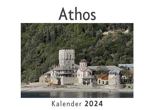Athos (Wandkalender 2024, Kalender DIN A4 quer, Monatskalender im Querformat mit Kalendarium, Das perfekte Geschenk) von 27amigos