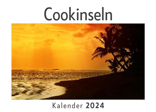 Cookinseln (Wandkalender 2024, Kalender DIN A4 quer, Monatskalender im Querformat mit Kalendarium, Das perfekte Geschenk)