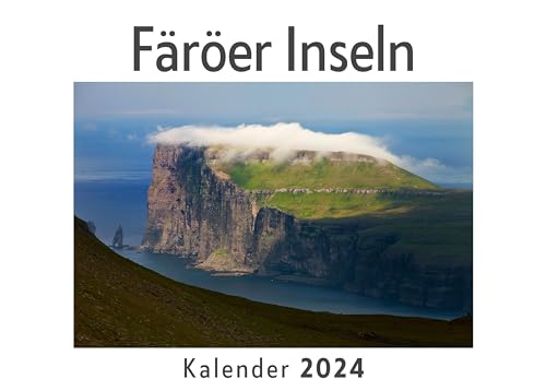 Färöer Inseln (Wandkalender 2024, Kalender DIN A4 quer, Monatskalender im Querformat mit Kalendarium, Das perfekte Geschenk)