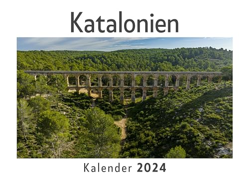 Katalonien (Wandkalender 2024, Kalender DIN A4 quer, Monatskalender im Querformat mit Kalendarium, Das perfekte Geschenk)