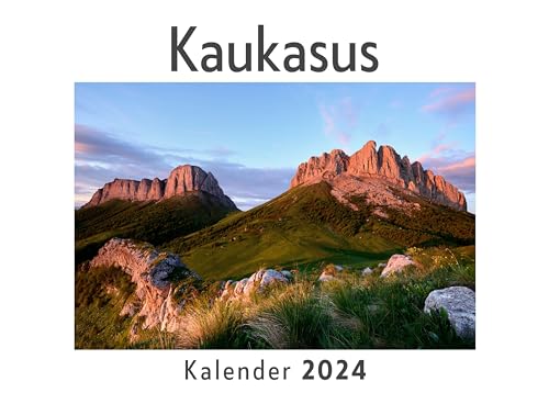 Kaukasus (Wandkalender 2024, Kalender DIN A4 quer, Monatskalender im Querformat mit Kalendarium, Das perfekte Geschenk)