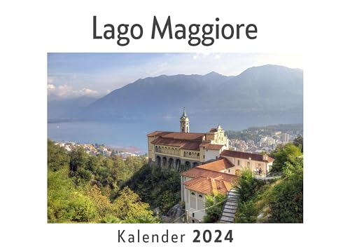 Lago Maggiore (Wandkalender 2024, Kalender DIN A4 quer, Monatskalender im Querformat mit Kalendarium, Das perfekte Geschenk)