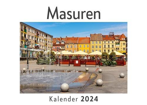 Masuren (Wandkalender 2024, Kalender DIN A4 quer, Monatskalender im Querformat mit Kalendarium, Das perfekte Geschenk)
