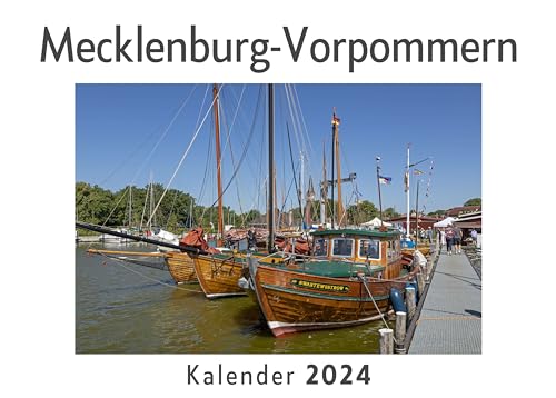 Mecklenburg-Vorpommern (Wandkalender 2024, Kalender DIN A4 quer, Monatskalender im Querformat mit Kalendarium, Das perfekte Geschenk)