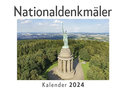 Nationaldenkmäler (Wandkalender 2024, Kalender DIN A4 quer, Monatskalender im Querformat mit Kalendarium, Das perfekte Geschenk)