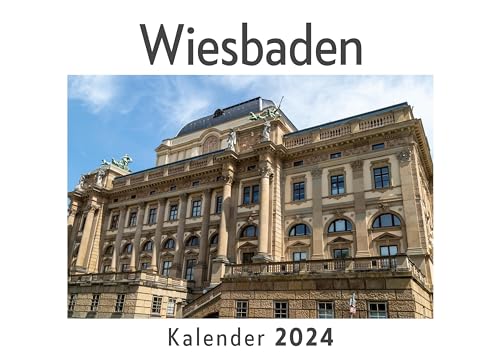 Wiesbaden (Wandkalender 2024, Kalender DIN A4 quer, Monatskalender im Querformat mit Kalendarium, Das perfekte Geschenk)