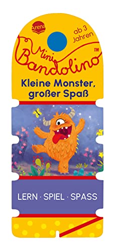 Mini Bandolino. Kleine Monster, großer Spaß: Lernspiel mit Lösungskontrolle für Kinder ab 3 Jahren von Arena