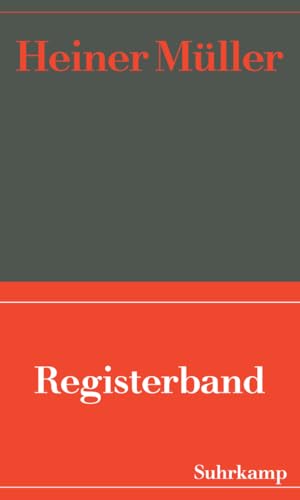 Werke: Registerband von Suhrkamp Verlag AG