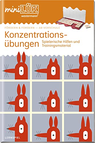 miniLÜK: Vorschule/1./2. Klasse - Fördern & Fordern Konzentrationsübungen (miniLÜK-Übungshefte: Fördern und Fordern) von LÜK