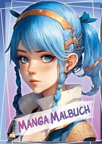Manga Malbuch für Mädchen ab 8 Jahren mit 52 Ausmalbildern: Porträts, Halbkörper- und Ganzkörper-Illustrationen voller Fantasie und Emotionen (Malbücher für Mädchen von 8 - 14 Jahren) von dhamma Verlag