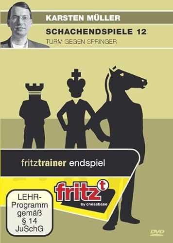 Schachendspiele 12: Turm gegen Springer: Video-Schachtraining Schachendspiele 12: Turm gegen Springer: Video-Schachtraining