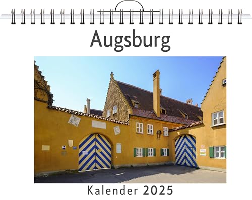 Augsburg - (Wandkalender 2025, Kalender DIN A4 quer, Monatskalender im Querformat mit Kalendarium, das perfekte Geschenk) von FlipFlop