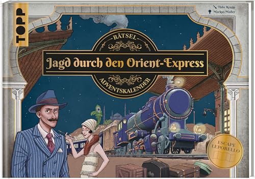 Jagd durch den Orient-Express – Rätsel-Adventskalender: Der einzigartige Escape-Room zum Ausklappen. 24 Tage Rätseln in aufwändig gestaltetem Leporello-Format