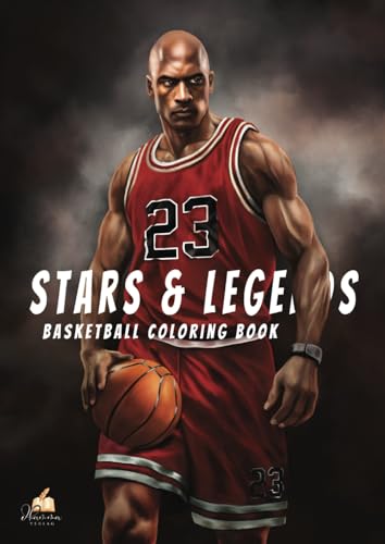 Basketball Coloring Book - STARS & LEGENDS: 55 authentic b&w illustrations of current and former champions from America's top professional league. Basketball Coloring Book - STARS & LEGENDS: 55 authentic b&w illustrations of current and former champions from America's top professional league.