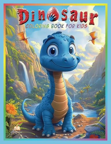 Dinosaur coloring book for kids ages 4–8 – 50 cute illustrations to color, from Brontosaurus to T-Rex – perfect for all enthusiastic young dino fans Dinosaur coloring book for kids ages 4–8 – 50 cute illustrations to color, from Brontosaurus to T-Rex – perfect for all enthusiastic young dino fans von dhamma Verlag