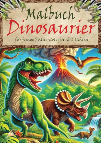 Dinosaurier Malbuch für junge Paläontologen ab 6 Jahren: Entdecke 50 urzeitliche Giganten von Brontosaurus bis T-Rex und gestalte eine vergessene Ära in lebendigen Farben Dinosaurier Malbuch für junge Paläontologen ab 6 Jahren: Entdecke 50 urzeitliche Giganten von Brontosaurus bis T-Rex und gestalte eine vergessene Ära in lebendigen Farben von dhamma Verlag
