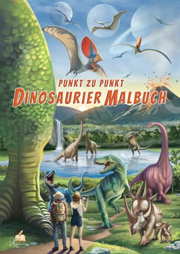 Punkt-zu-Punkt Dinosaurier Malbuch für Kinder von 7–10 Jahren mit 50 authentischen Ausmalbildern: Zählen, Verbinden und Ausmalen (Zahlen 1–100) & 24 ... Dino-Rätsel (Kreativer Malspaß 6 - 10 Jahre) von dhamma Verlag