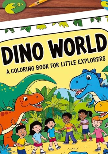 "Dino World: Ein Malbuch für kleine Entdecker": "Entdecke die faszinierende Welt der Dinosaurier und gestalte sie bunt und lebendig!" von tredition