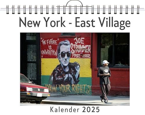 New York - East Village - (Wandkalender 2025, Kalender DIN A4 quer, Monatskalender im Querformat mit Kalendarium, das perfekte Geschenk) von FlipFlop
