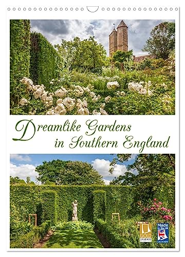 Dreamlike Gardens in Southern England (Wall Calendar 2025 DIN A3 portrait), CALVENDO 12 Month Wall Calendar: The most splendid gardens and parks with fascinating detailed images von Calvendo
