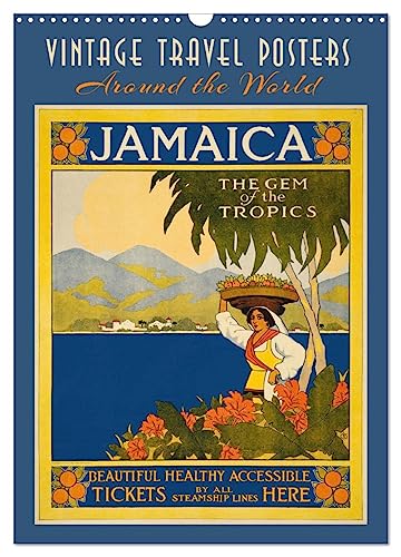 Vintage Travel Posters around the World (Wall Calendar 2025 DIN A3 portrait), CALVENDO 12 Month Wall Calendar: Iconic artwork posters from 1920-1950 von Calvendo