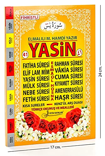 Yasin Türkce Okunuslu Mealli Orta Boy-Kodf018