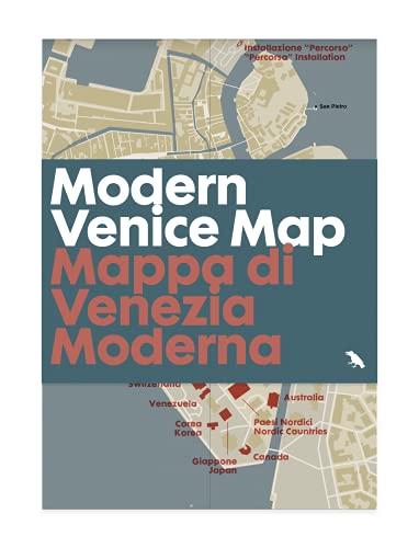 Modern Venice Map: Guide to 20th Century Architecture in Venice, Italy von Blue Crow Media