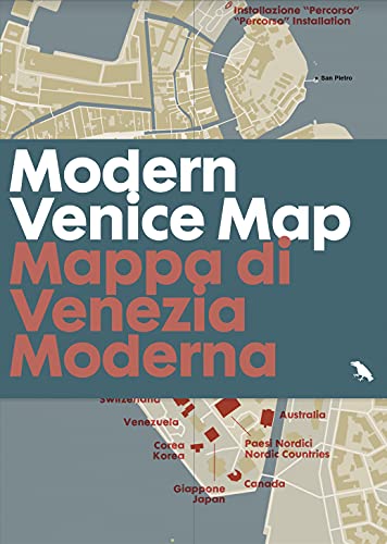 Modern Venice Map: Guide to 20th Century Architecture in Venice, Italy von Blue Crow Media