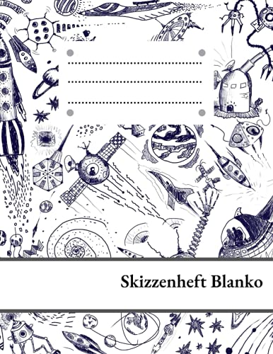 Skizzenheft Blanko: Blanko Skizzenheft A4 zum Zeichnen in der Schule und Zuhause| Kladde a4 blanko| Sketchbook von Independently published