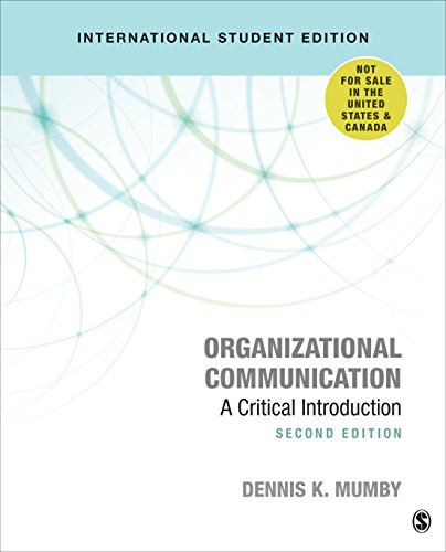 Organizational Communication: A Critical Introduction von Sage Publications