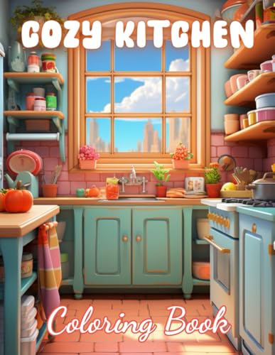 Cozy Kitchen Coloring Book: 100+ Exciting And Easy Coloring Pages von Independently published