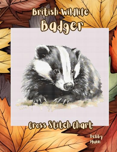 British Wildlife - Badger: Cross StitchChart von Independently published