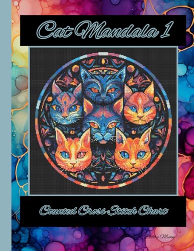 Cat Mandala 1: Counted Cross Stitch Chart von Independently published