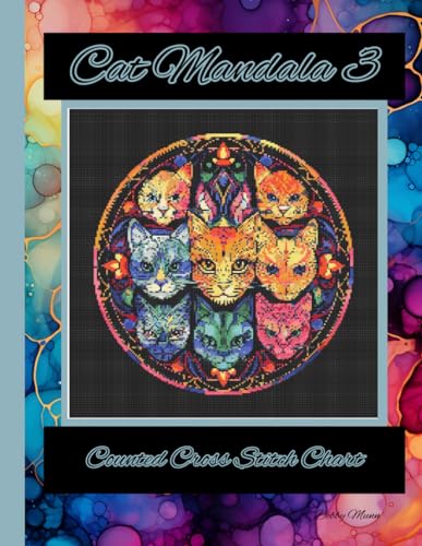 Cat Mandala 3: Counted Cross Stitch Chart von Independently published