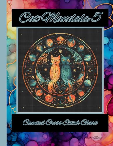 Cat Mandala 5: Counted Cross Stitch Chart von Independently published