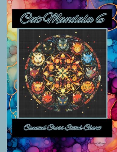 Cat Mandala 6: Counted Cross Stitch Chart von Independently published
