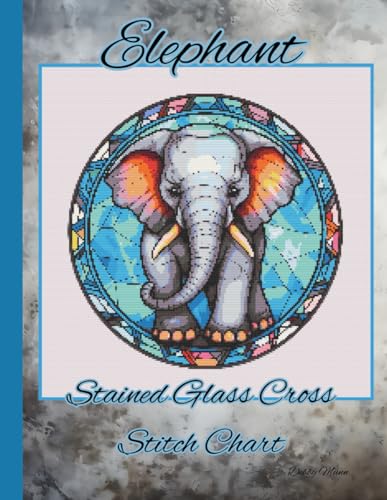Elephant: Stained Glass Cross Stitch Chart von Independently published