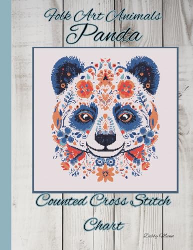 Folk Art Animals - Panda: Counted Cross Stitch Chart von Independently published