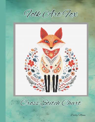 Folk Art Fox: Cross Stitch Chart von Independently published
