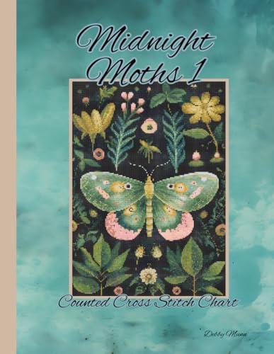 Midnight Moth 1: Counted Cross Stitch Chart von Independently published